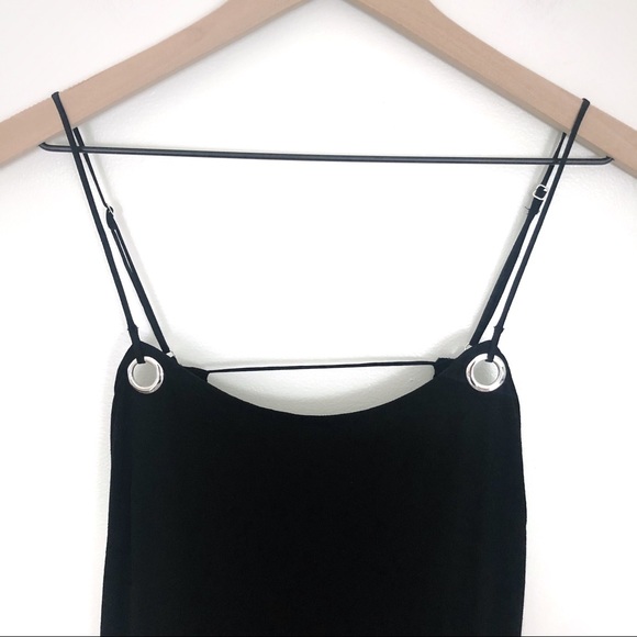 Urban Outfitters Tie Back Black Mini Dress - Picture 4 of 6